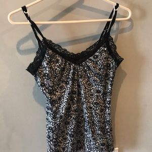 express floral v neck tank top